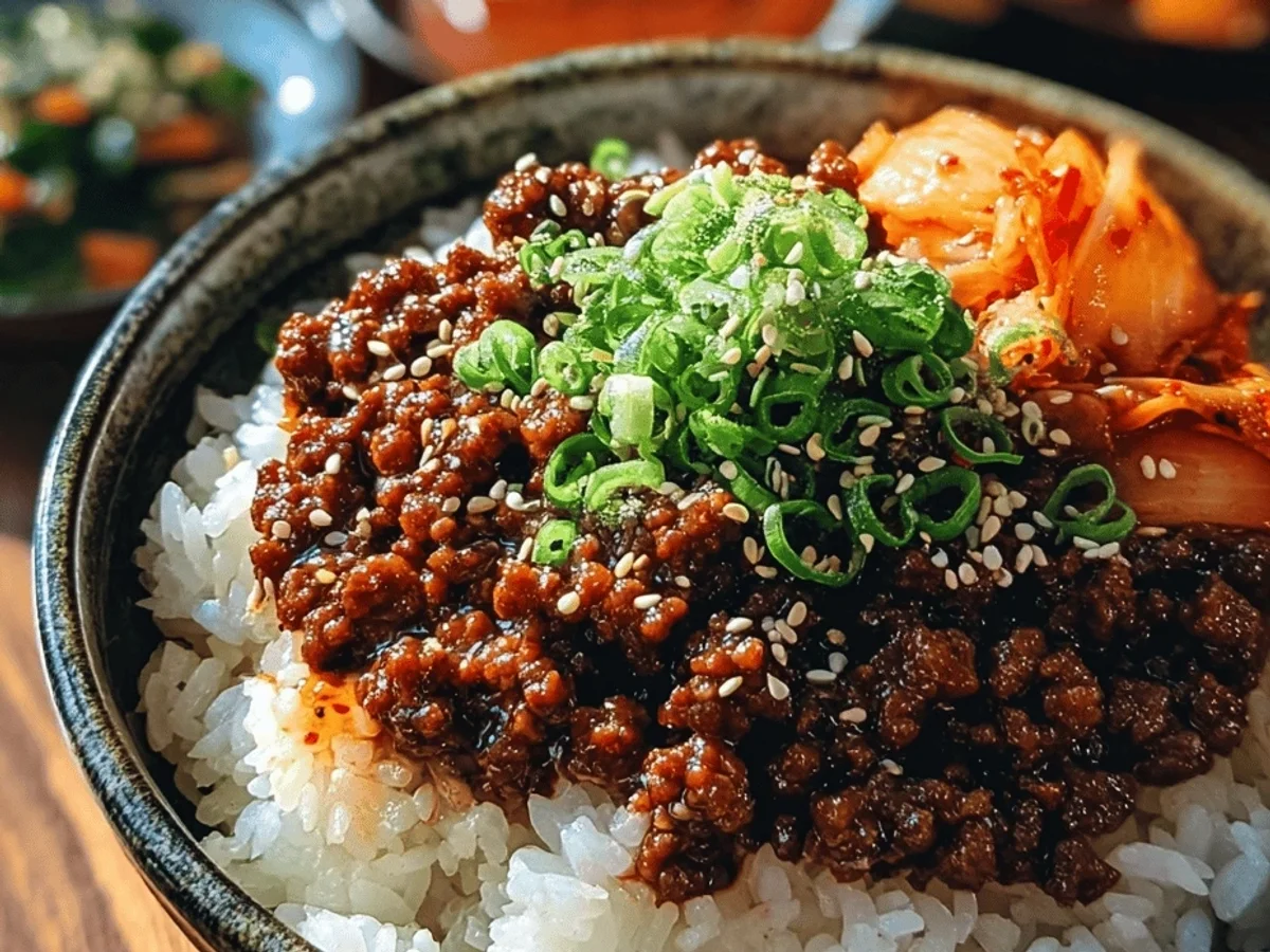 Easy Korean Ground Beef Bowl: Quick & Delicious! - Image 2