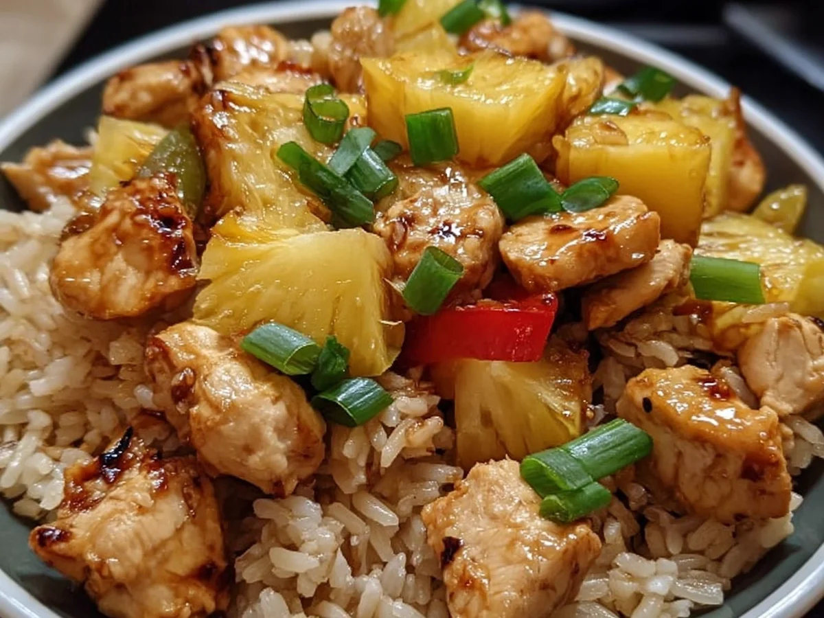 Easy Pineapple Chicken & Rice Dinner - Image 2