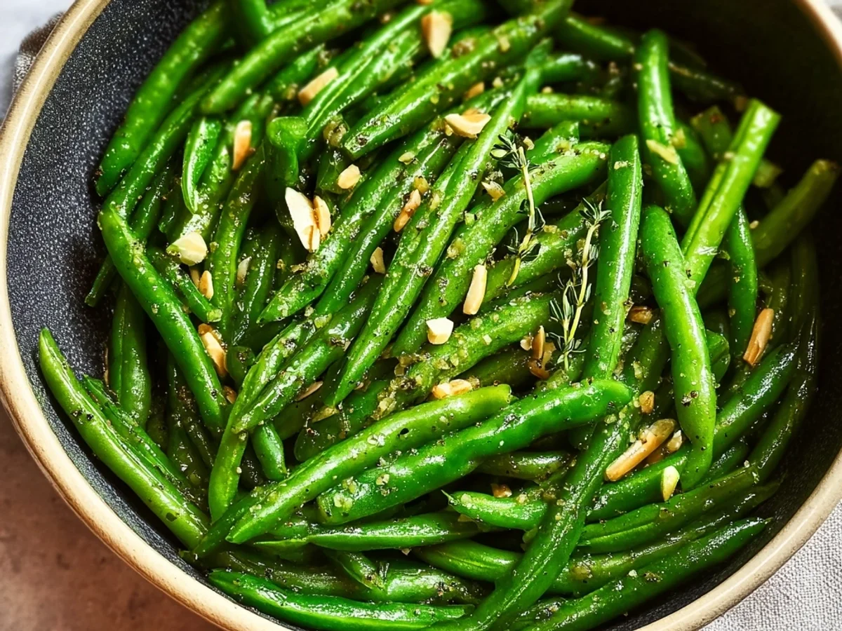 Easy Sautéed Green Beans with Garlic & Toasted Almonds - Image 2