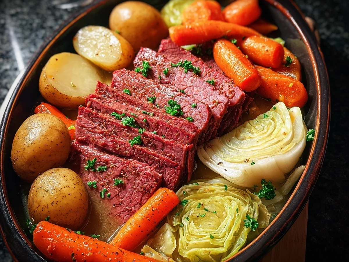Easy Slow Cooker Corned Beef & Cabbage Recipe - Image 2