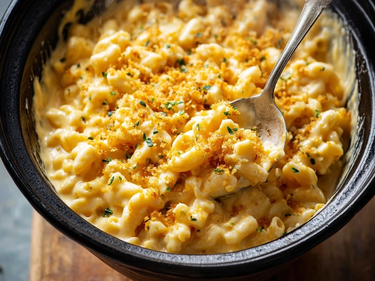 Easy Slow Cooker Mac and Cheese: Creamy Comfort - Image 1