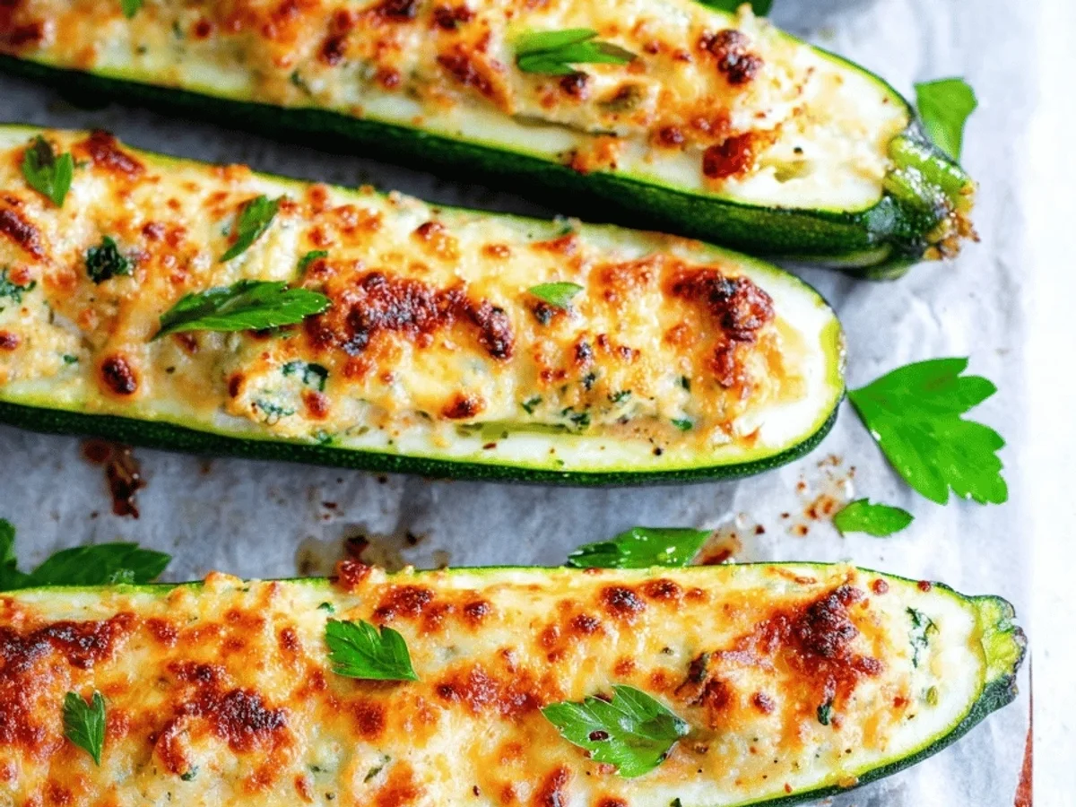 Easy Stuffed Zucchini Recipe - Image 1
