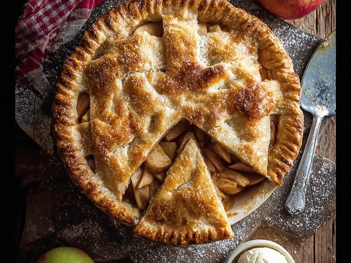 Flaky Apple Pie: Rustic, Sweet, and Comforting Dessert - Image 2