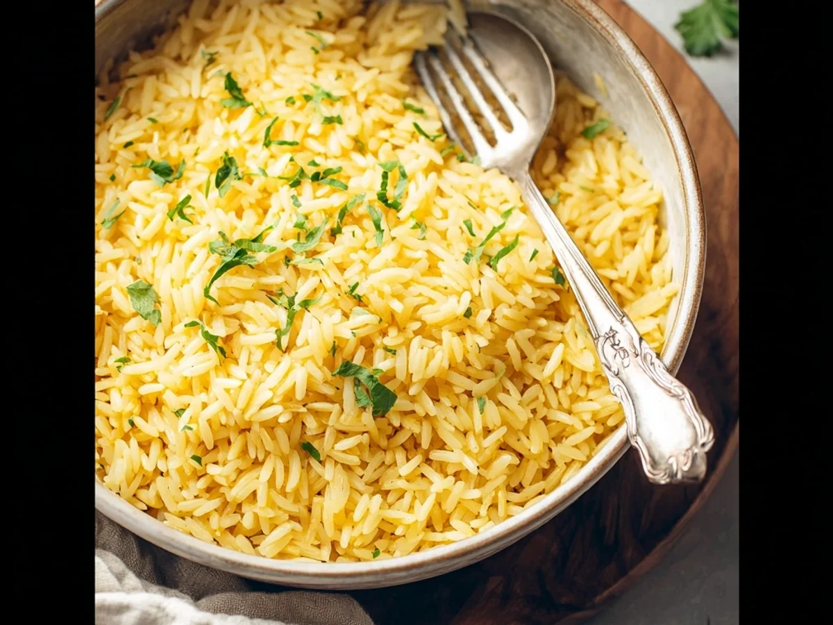 Flavorful Orzo Rice Pilaf: Simple Side Dish Recipe - Image 1