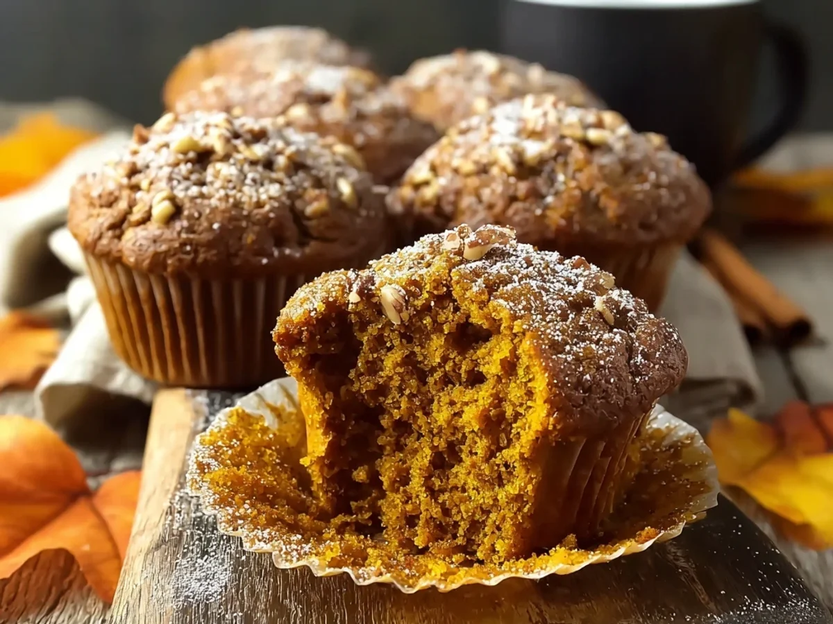 Fluffy Simple Pumpkin Muffins with Warm Spices - Image 1
