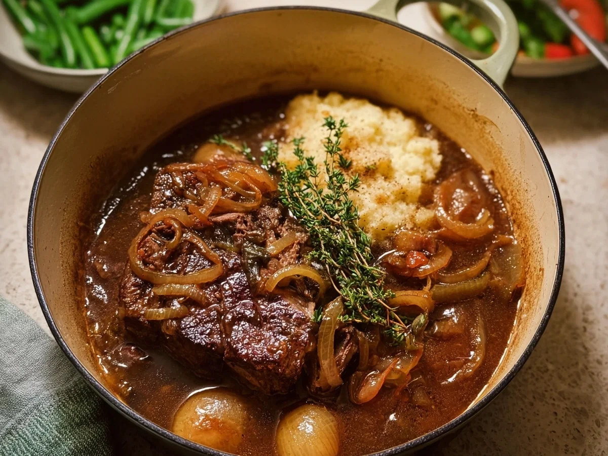 French Onion Pot Roast: Savory Beef & Caramelized Onions - Image 1