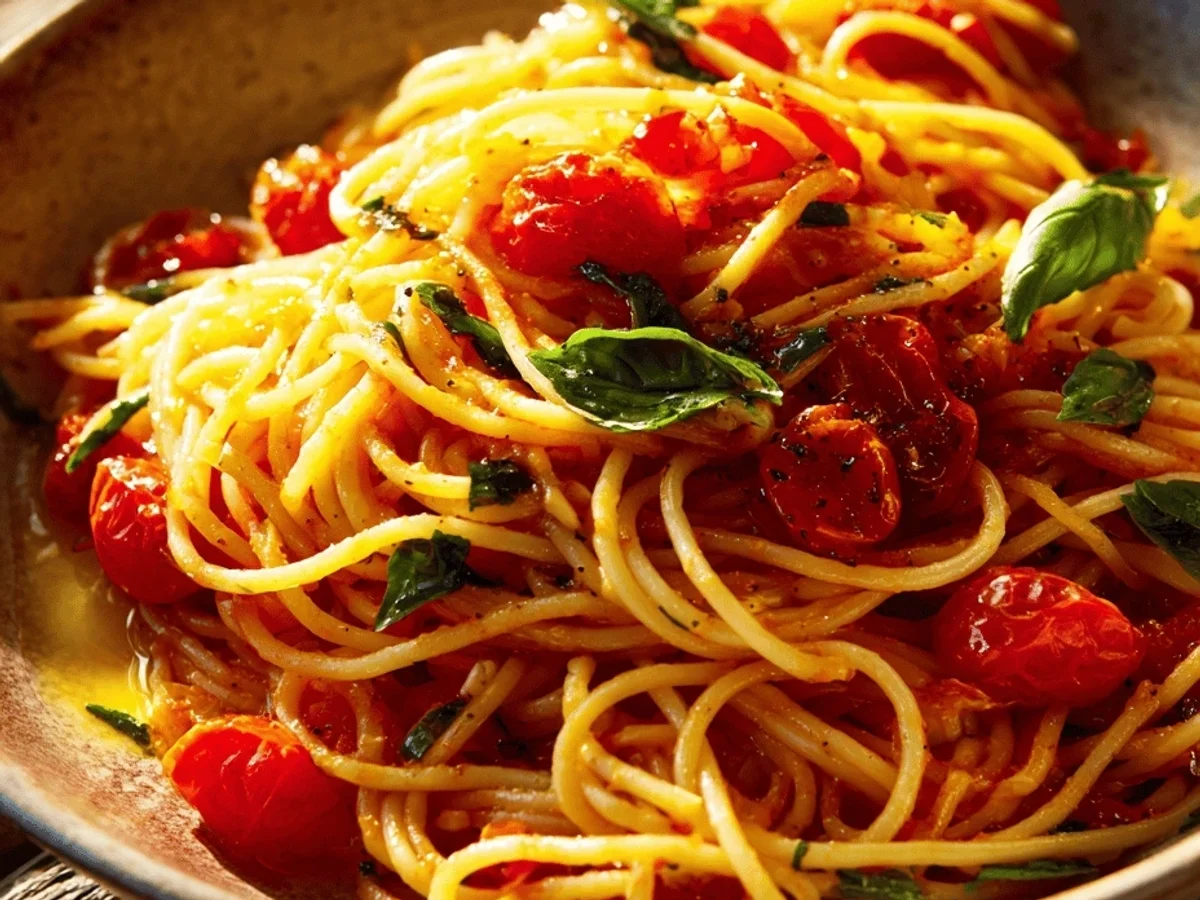 Fresh Burst Cherry Tomato Pasta: A Simple Weeknight Meal - Image 2