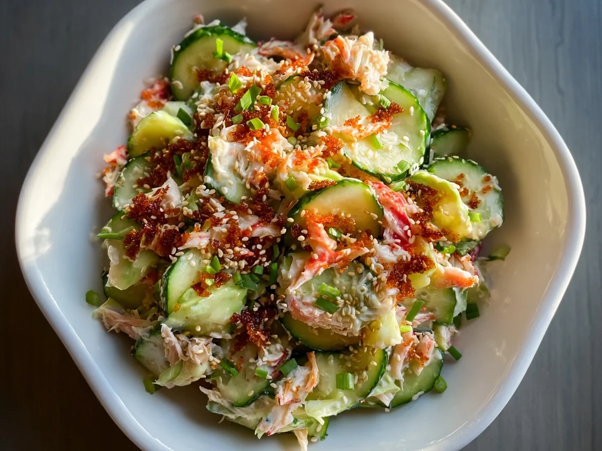 Fresh California Roll Cucumber Salad Recipe - Image 1