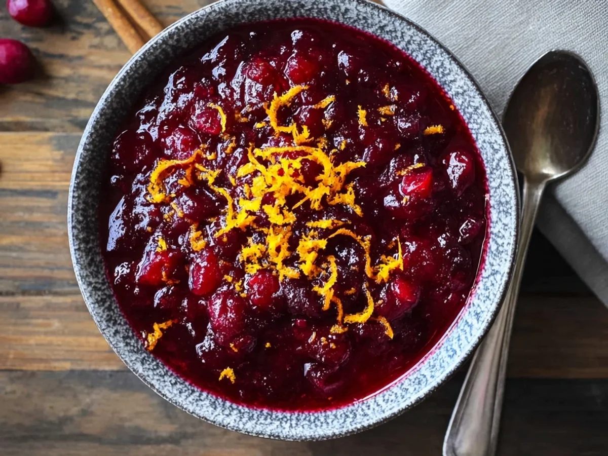 Fresh Cranberry Orange Sauce: Bright & Tangy Holiday Side - Image 1