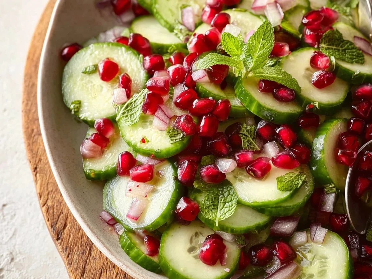 Fresh Cucumber Pomegranate Salad: My Zesty Summer Fix - Image 1