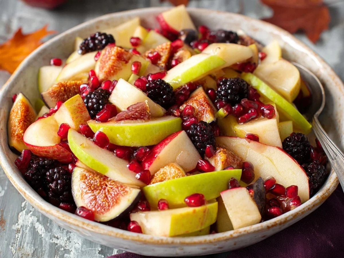 Fresh Fall Fruit Salad Recipe with Maple-Lime Dressing - Image 1