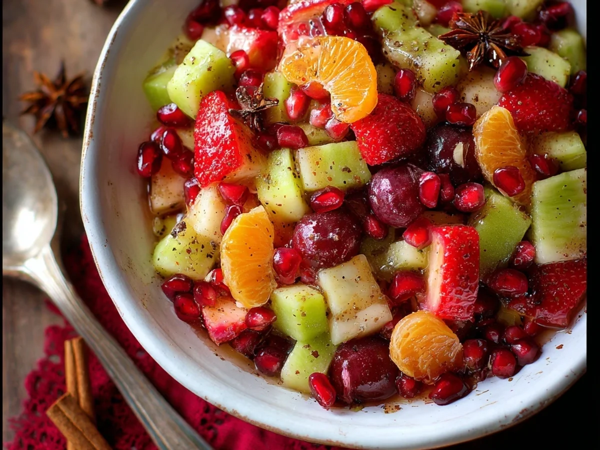 Fresh & Festive Red & Green Fruit Salad - Image 2