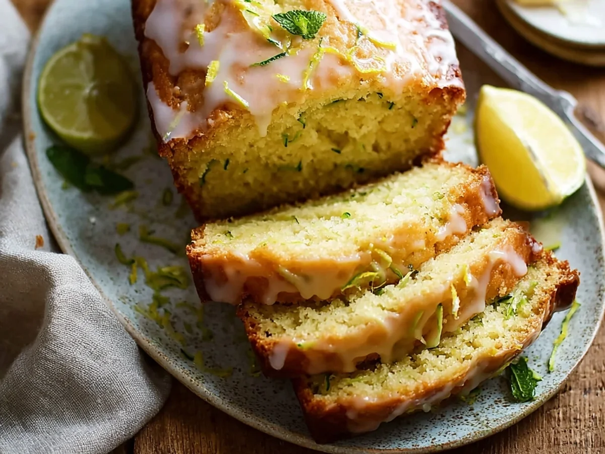 Fresh Lemon Glazed Zucchini Bread: A Sunshine Slice - Image 1
