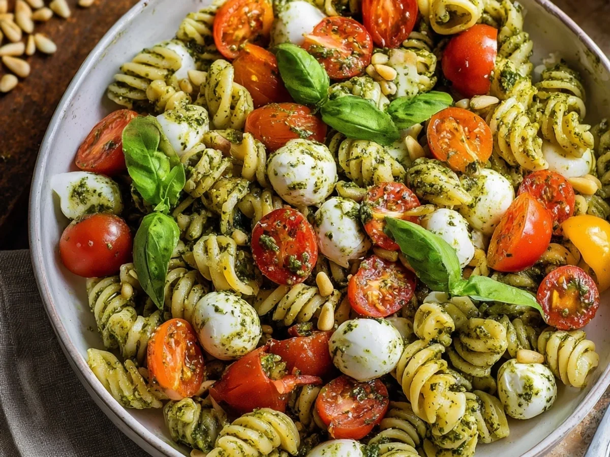 Fresh Pesto Caprese Pasta Salad: A Summer Favorite - Image 2