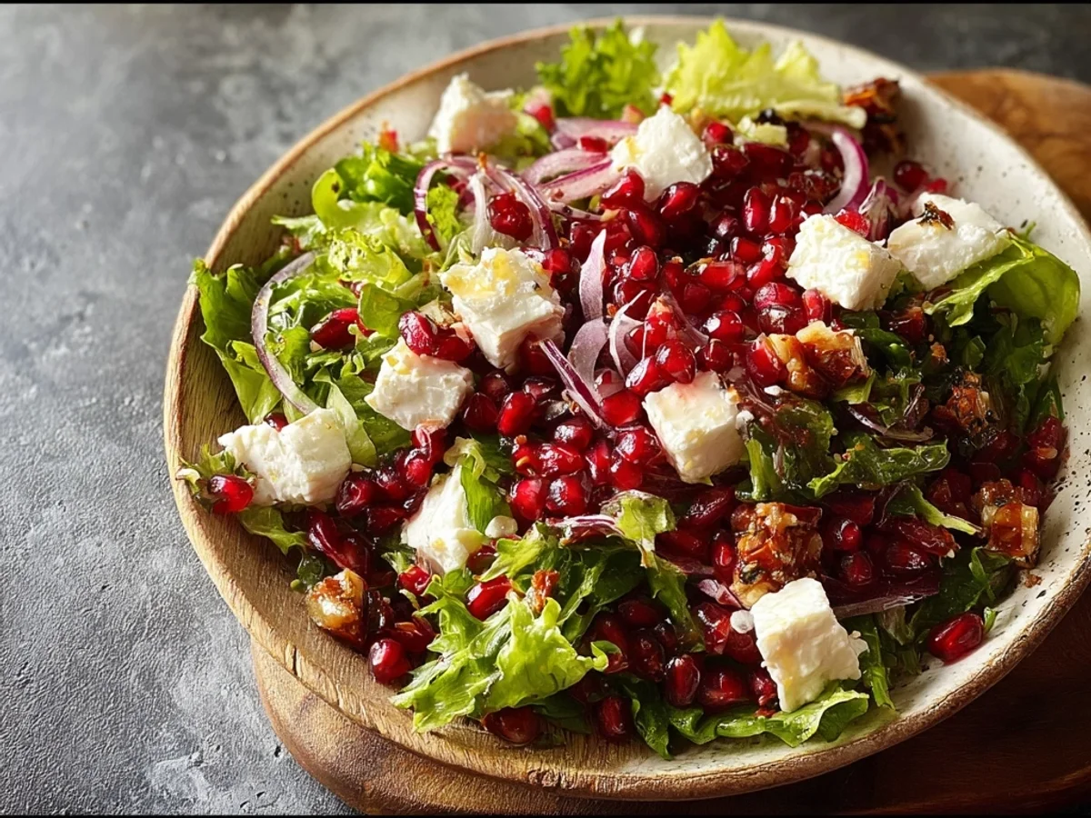 Fresh Pomegranate Feta Salad: Bright & Tangy Lunch - Image 2