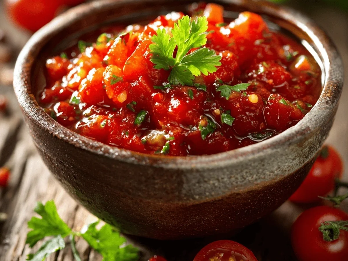Fresh Tomato Canned Salsa: Zesty Home-Style Blend - Image 1