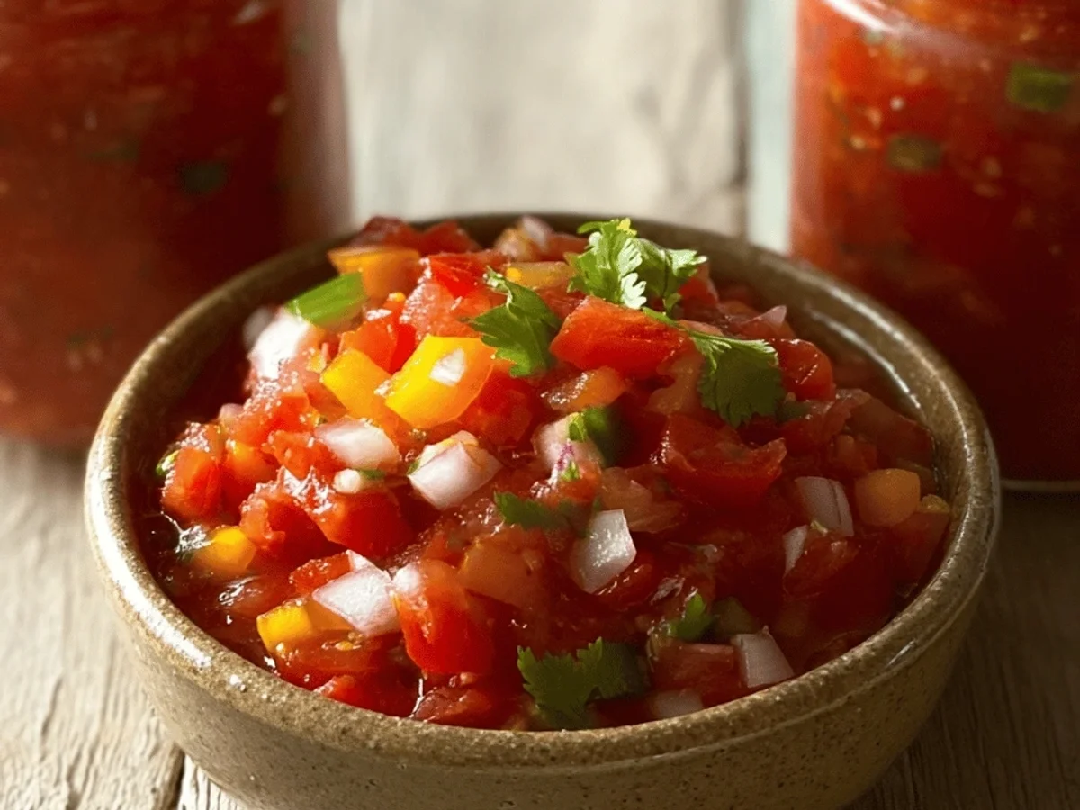 Fresh Vegetable Salsa: Tangy Garden Chop - Image 1