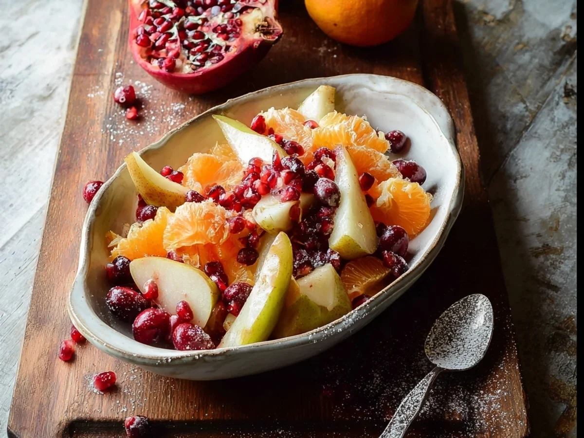 Fresh Winter Fruit Salad with Vanilla Dressing - Image 2