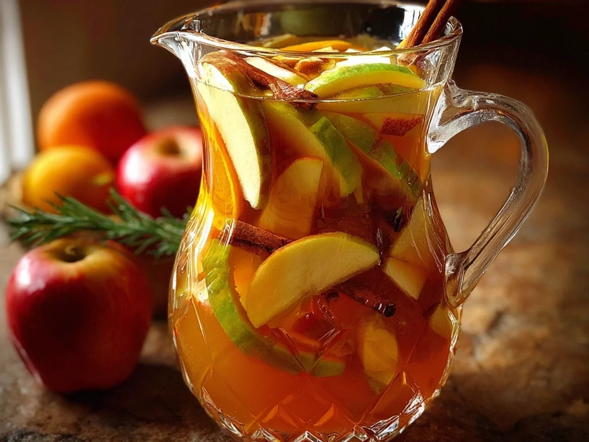 Fruity Apple Cider Sangria Recipe for Weekend Brunch - Image 1