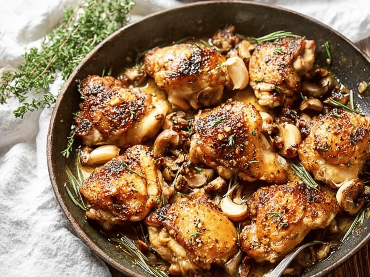 Garlic Chicken Thighs: My Go-To Crispy, Juicy Dinner! - Image 2