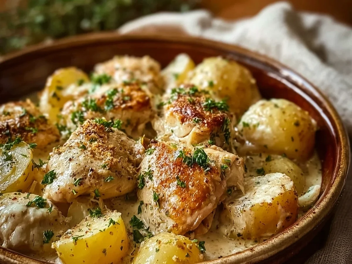 Garlic Parmesan Chicken and Potatoes: Slow Cooker Comfort - Image 2