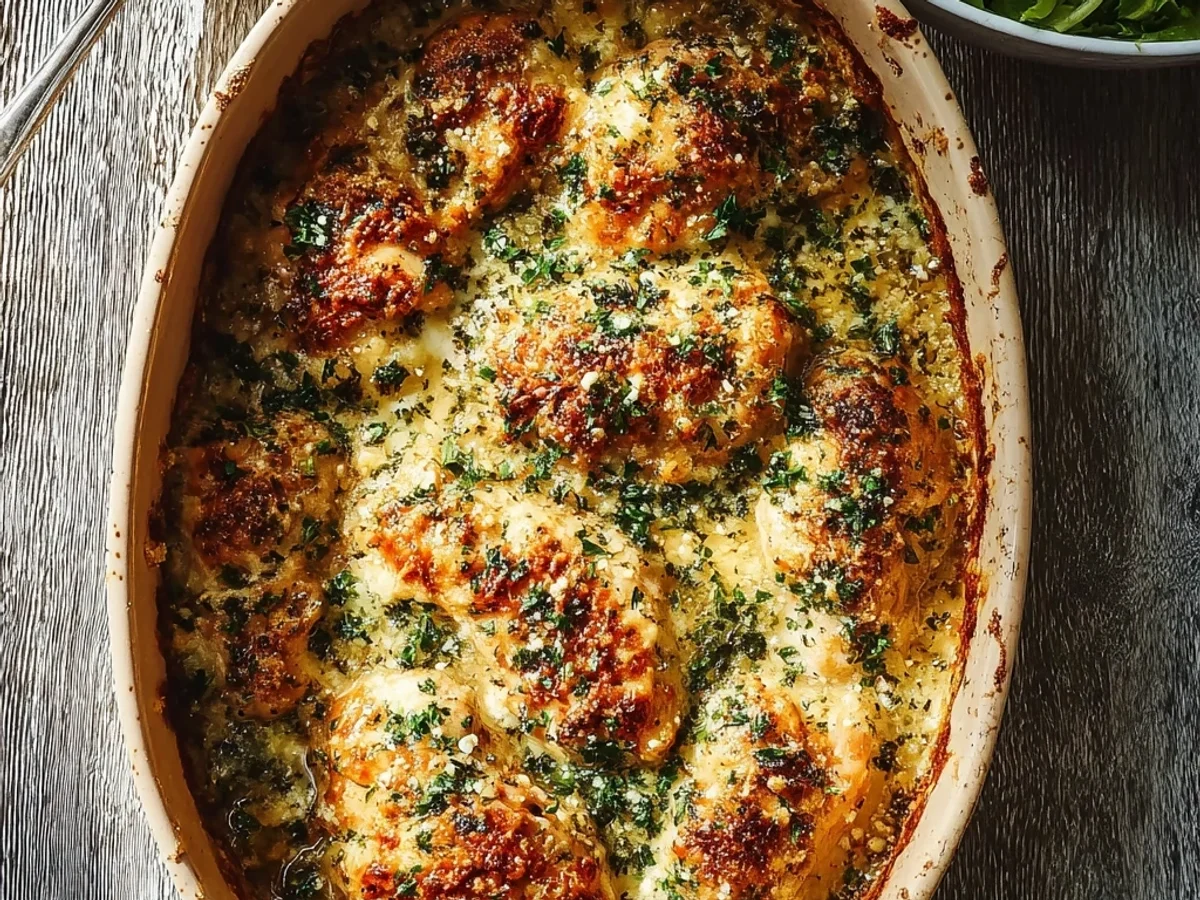 Garlic Parmesan Chicken Bake: Tender, Cheesy Comfort - Image 1