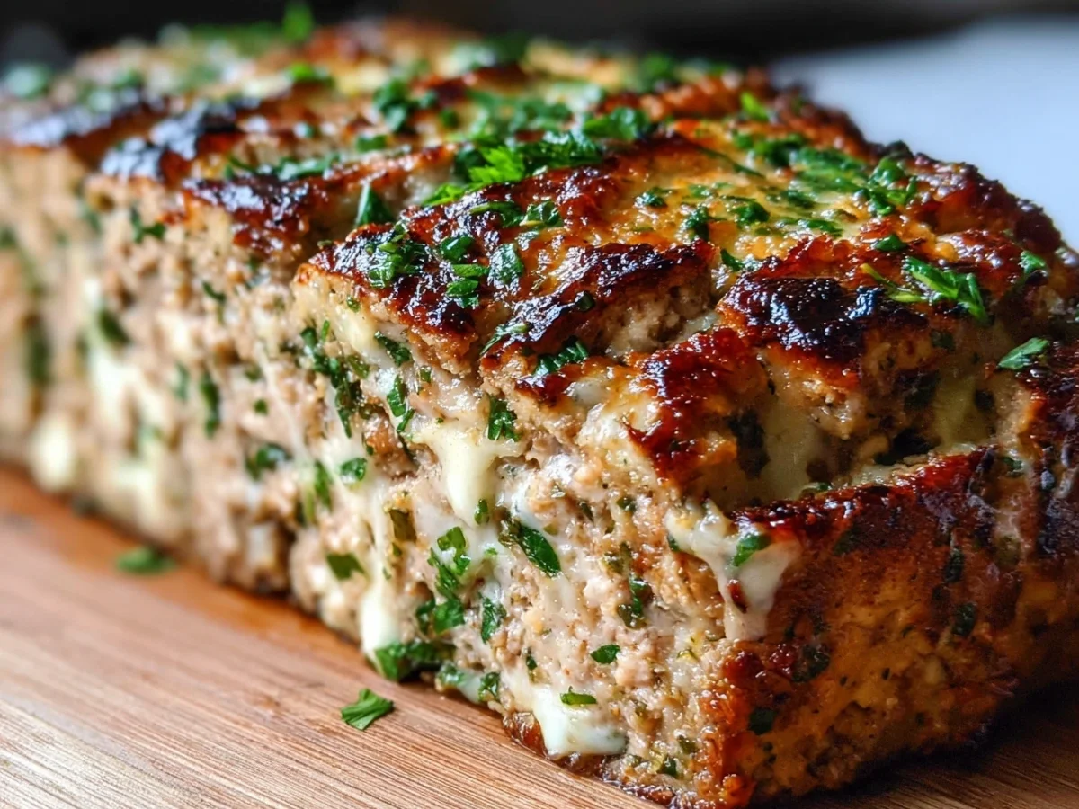 Garlic Parmesan Chicken Meatloaf: Tender & Flavorful - Image 2