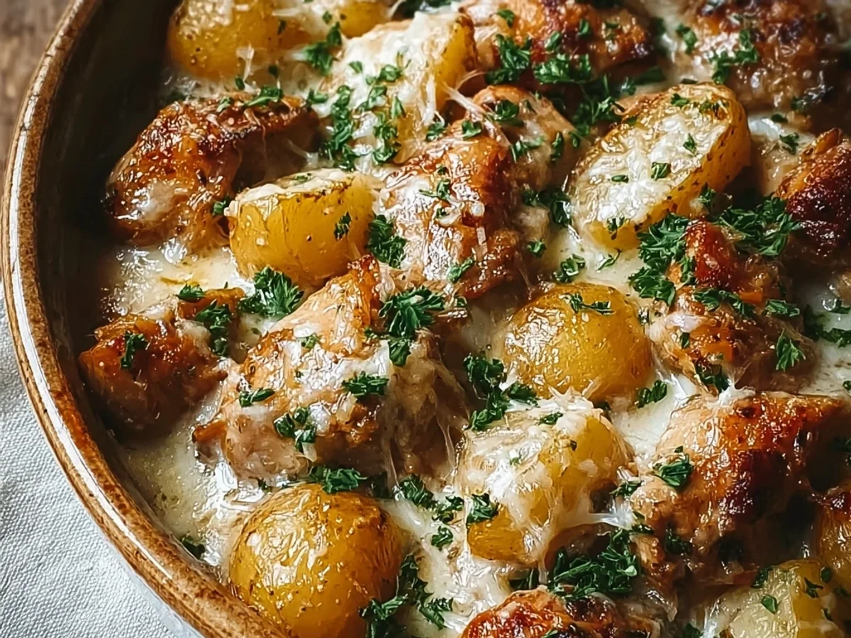 Garlic Parmesan Crockpot Chicken & Potatoes: Simple Dinner - Image 2