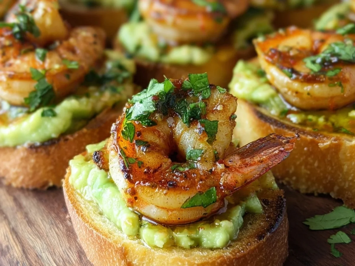 Garlic Shrimp Crostini with Fresh Avocado Bites - Image 2