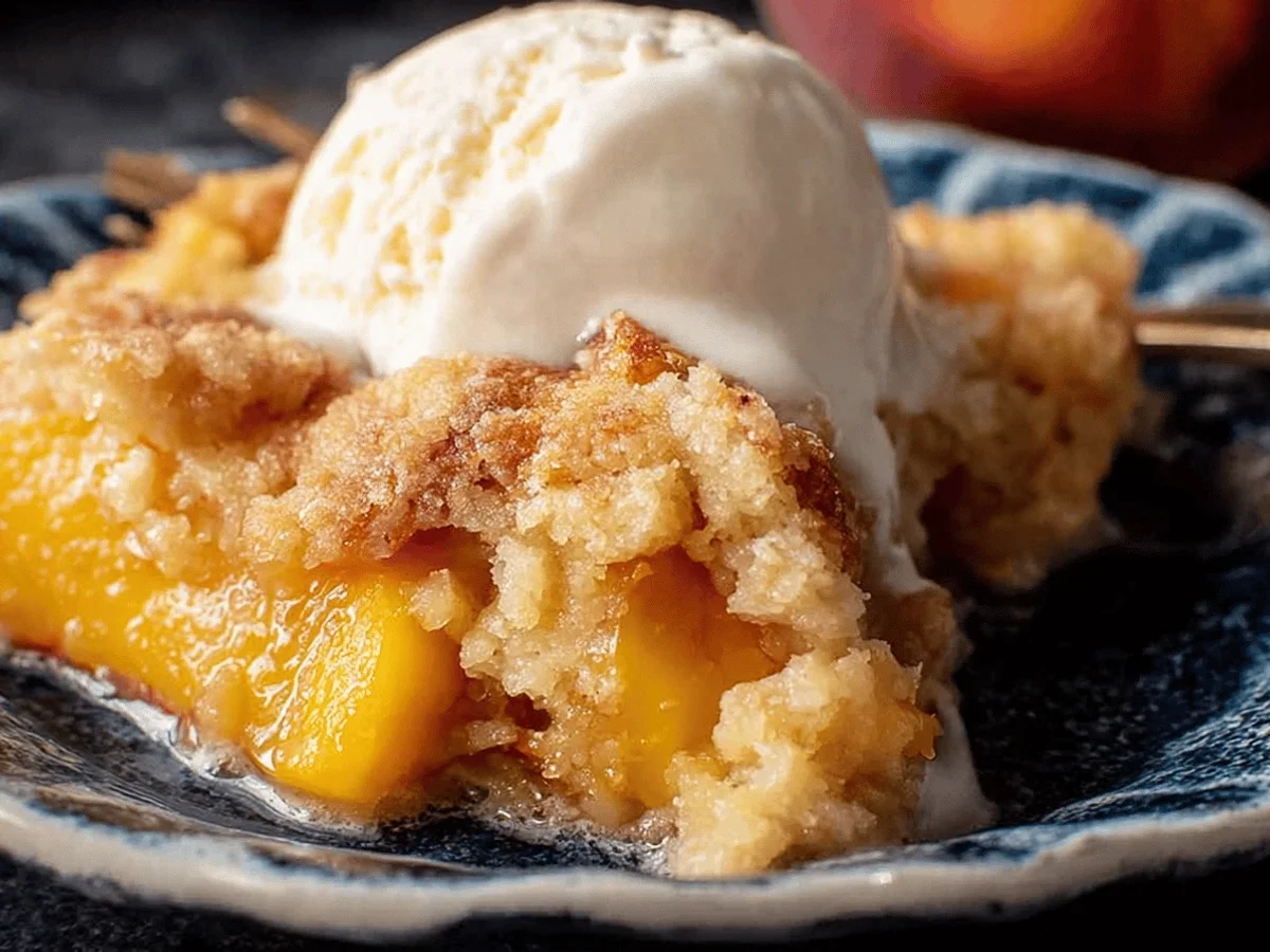 Grandma's Peach Cobbler Recipe - A Sweet Treat - Image 1