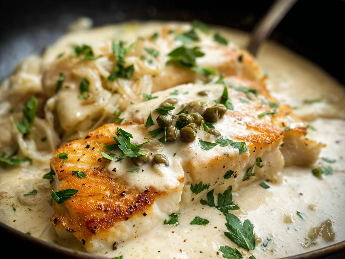 Halibut in Creamy Chicken Broth - Image 2