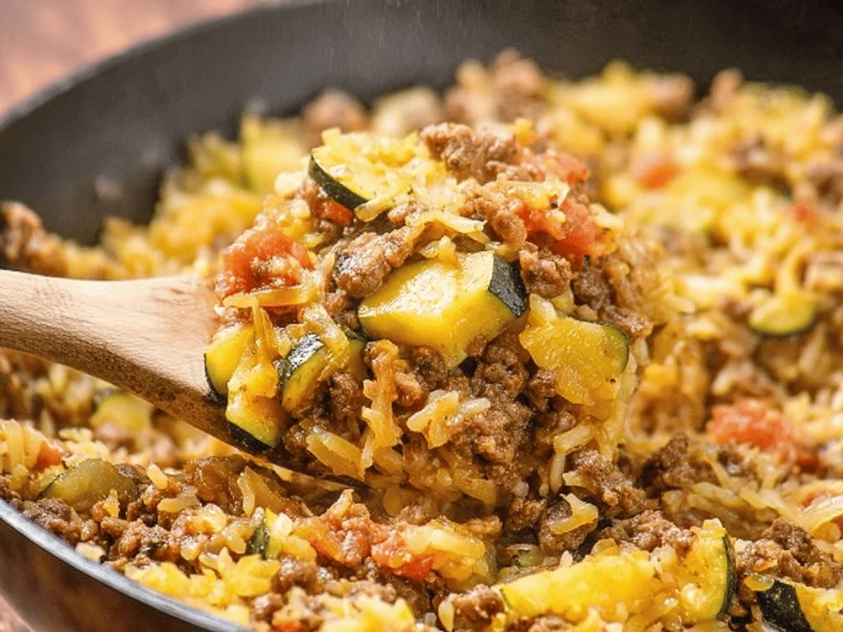 Hamburger and Zucchini Skillet Recipe - Image 1