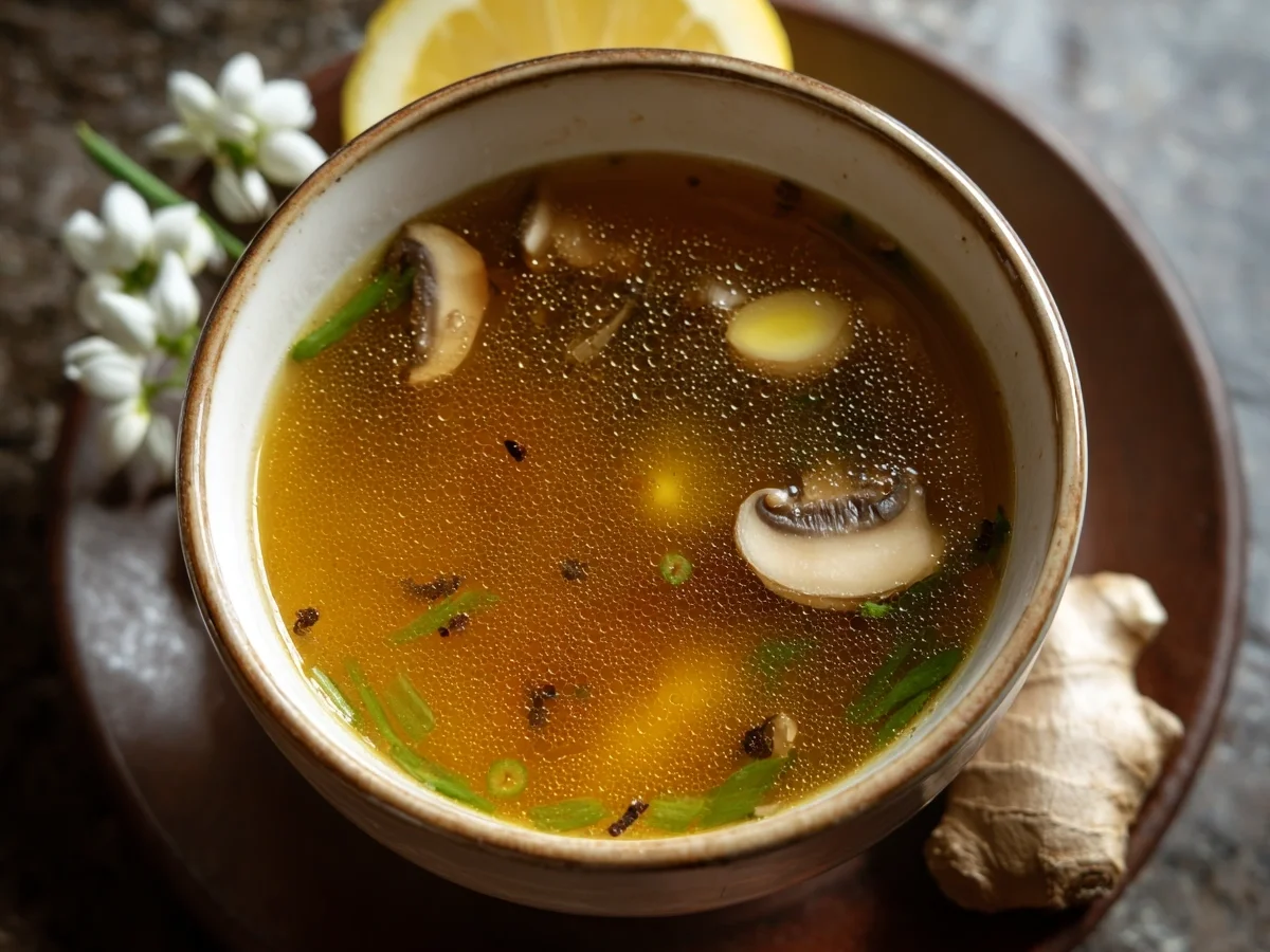 Healing Miso-Ginger Lemon Detox Broth Recipe - Image 2