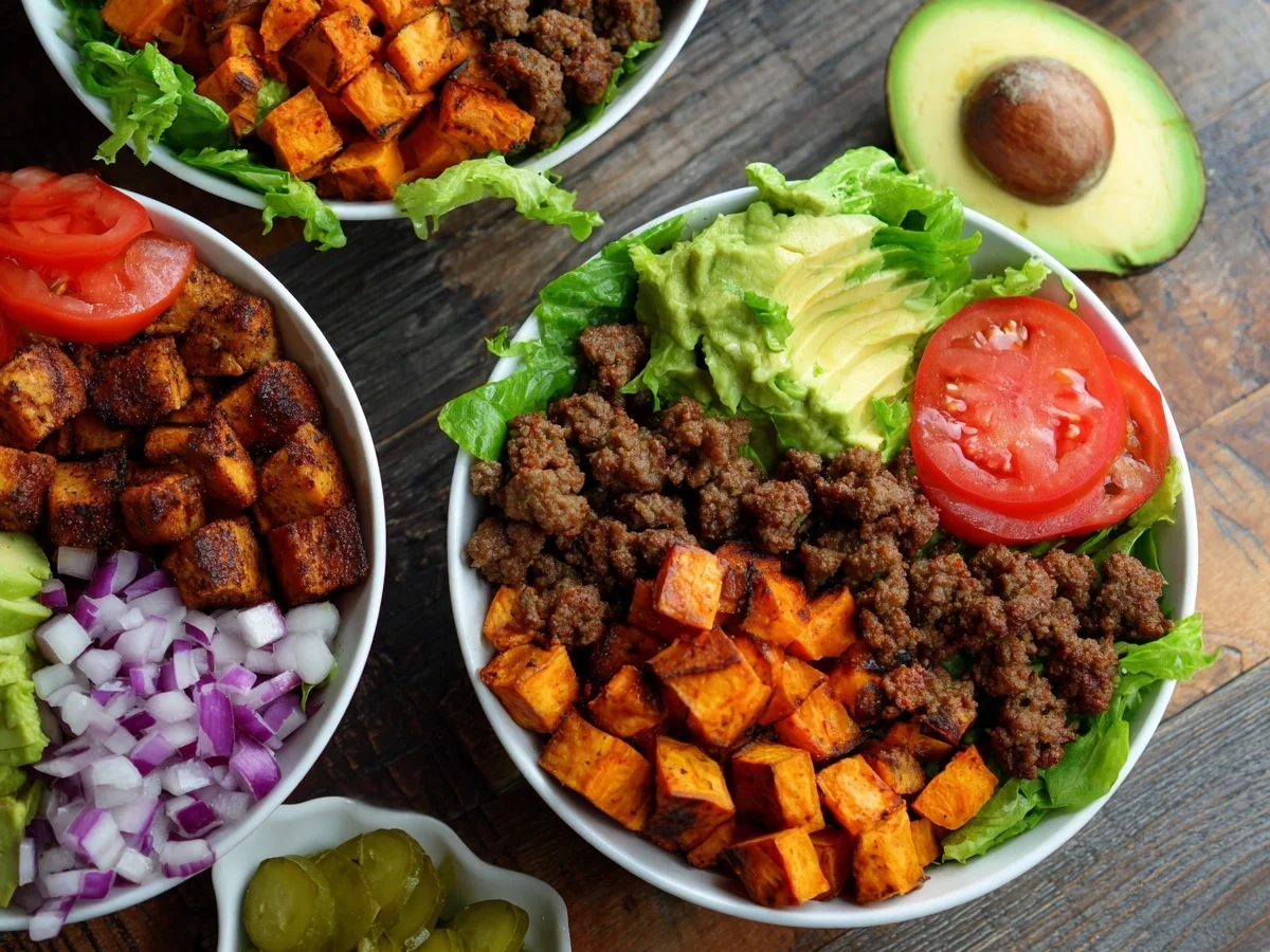 Healthy Burger Bowls: Quick & Easy Dinner Recipe - Image 2