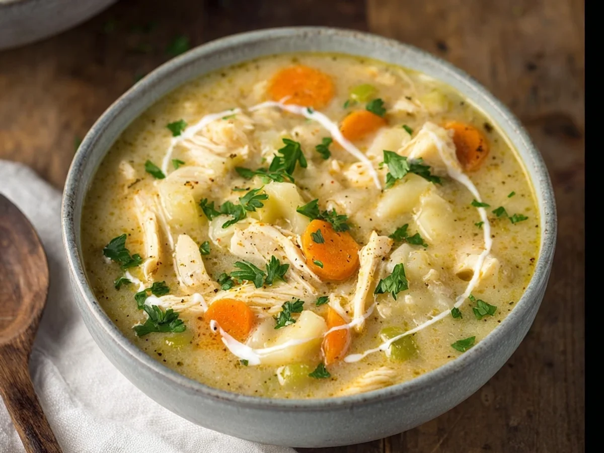 Healthy Chicken Pot Pie Soup: Creamy, Light & Comforting - Image 2