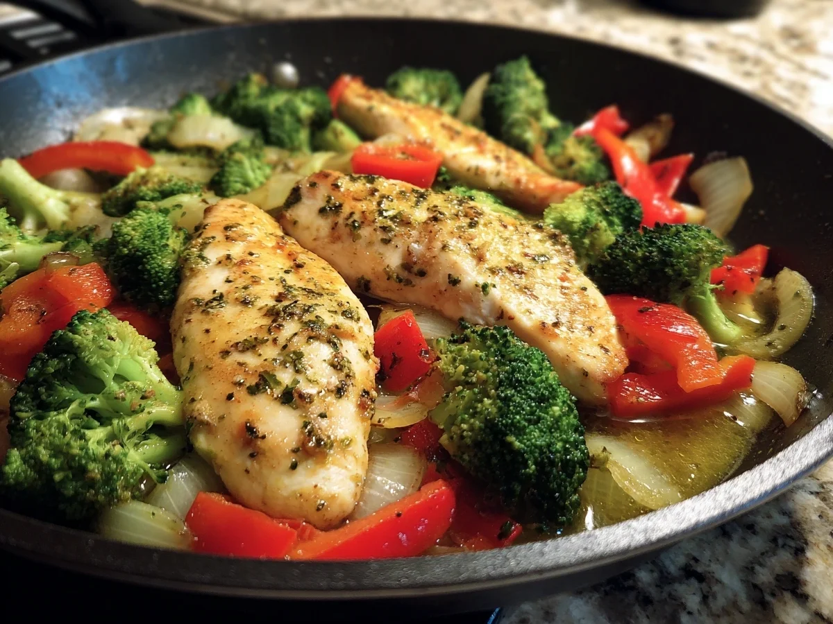 Healthy Chicken & Veggies Skillet Dinner - Image 1