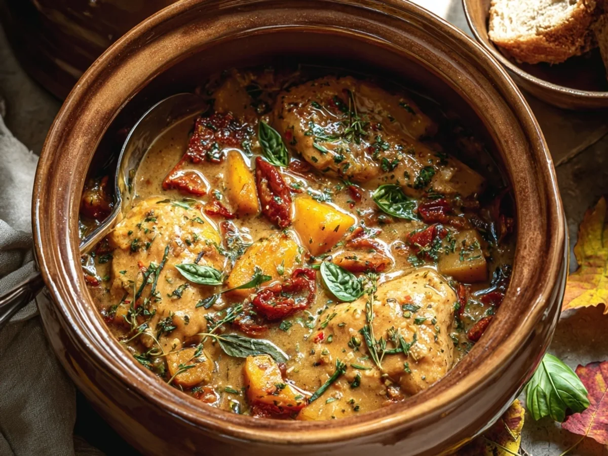 Hearty Autumn Chicken Stew: Easy Fall Crockpot Recipes - Image 1