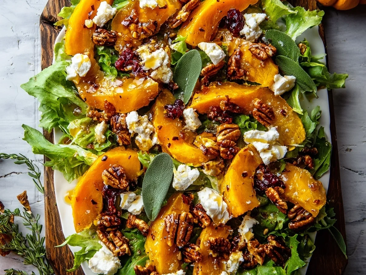 Hearty Autumn Fall Salad with Maple Vinaigrette - Image 2