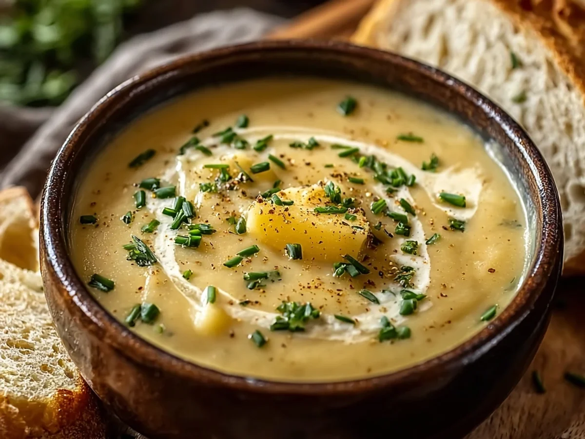 Hearty Cheddar Garlic Herb Potato Soup - Image 2