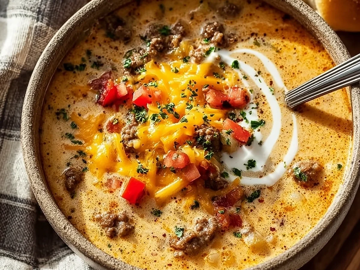 Hearty Cheeseburger Soup: A Weeknight Comfort Bowl - Image 1