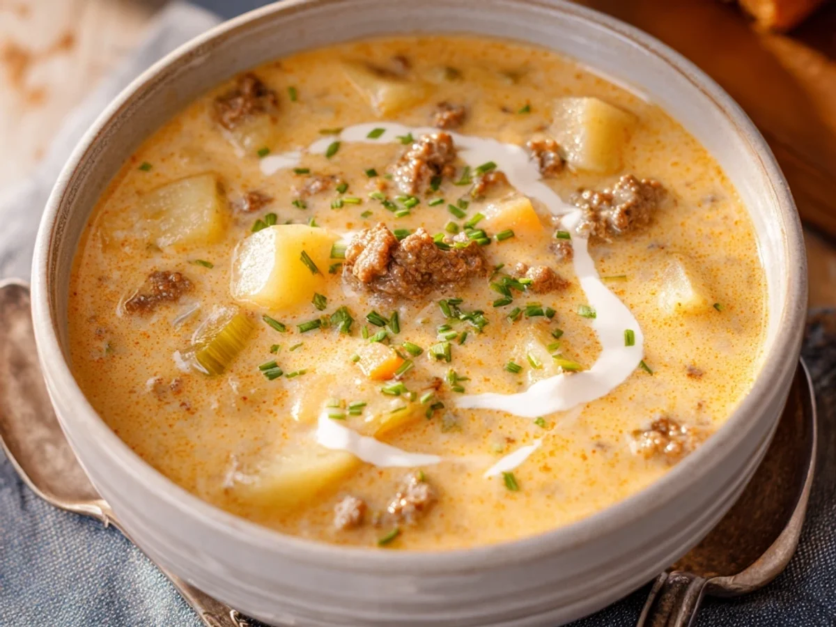 Hearty Cheeseburger Soup: A Weeknight Comfort - Image 2
