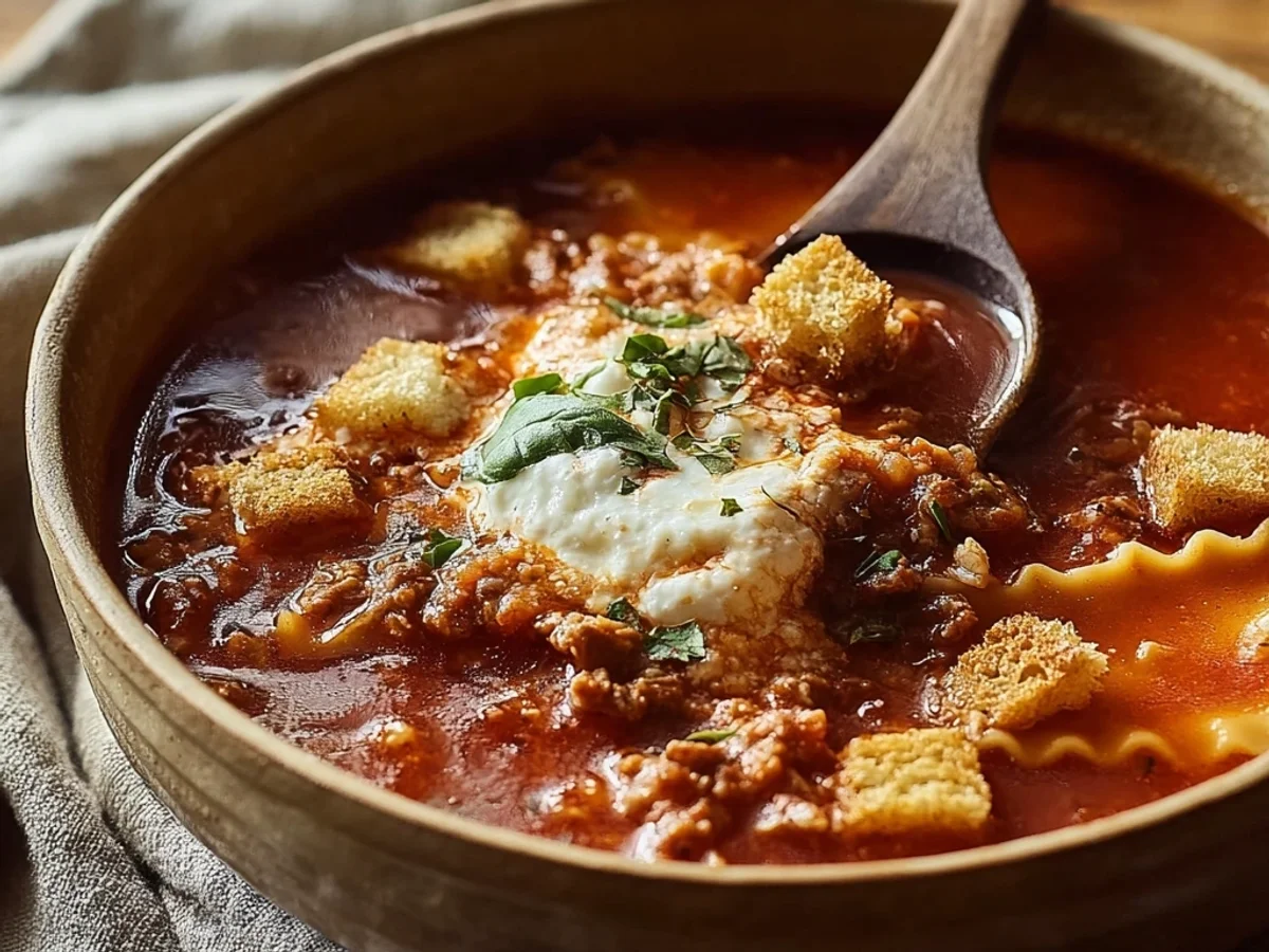 Hearty Crock Pot Lasagna Soup: Simple Weeknight Comfort - Image 1