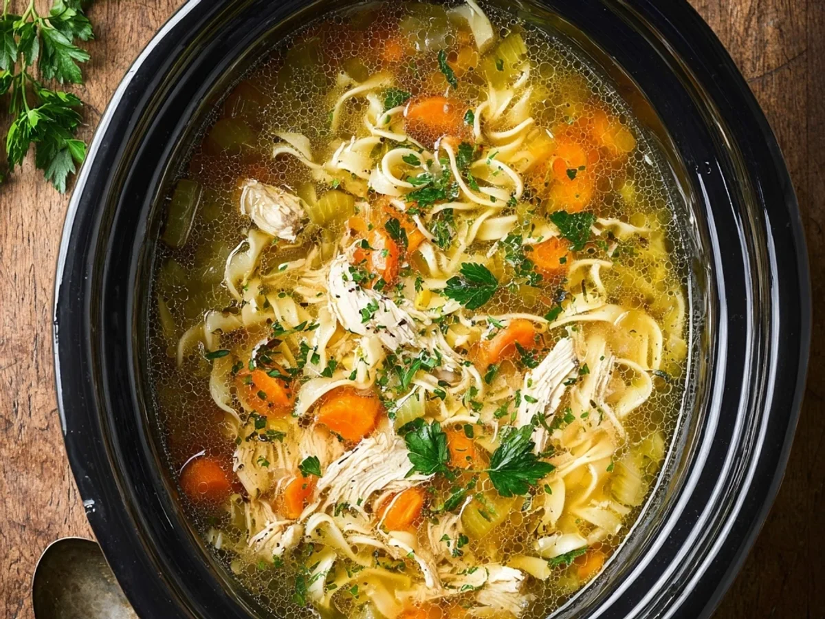 Hearty Crockpot Chicken Noodle Soup: Weeknight Comfort - Image 2