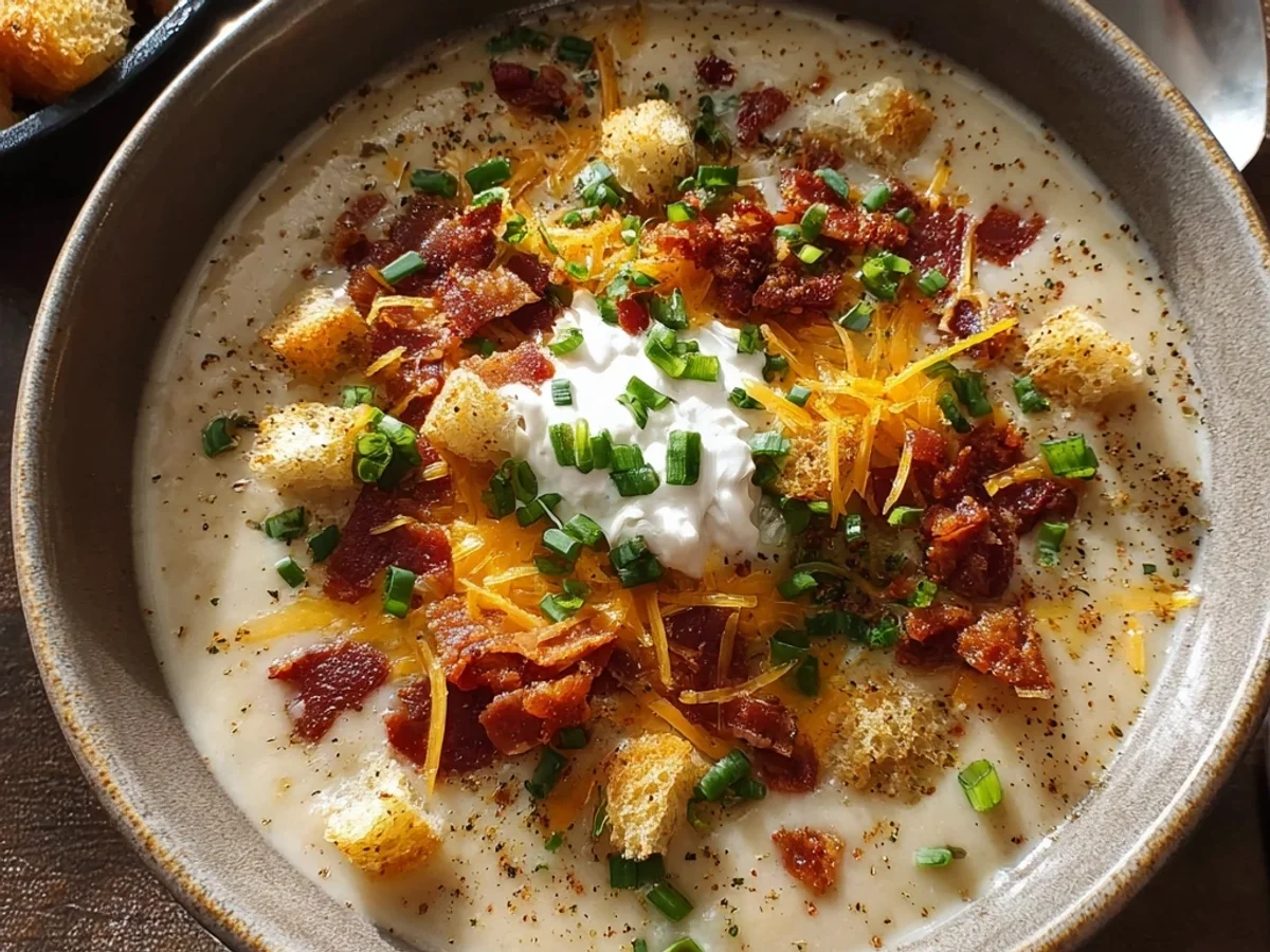 Hearty Crockpot Loaded Baked Potato Soup for Weeknights - Image 1