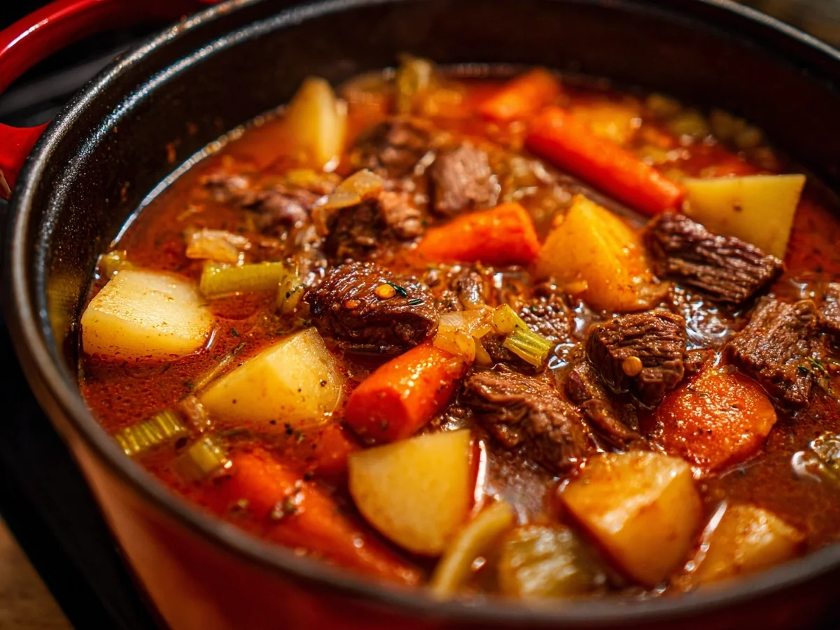 Hearty Dutch Oven Beef Stew: Classic Comfort Food - Image 1
