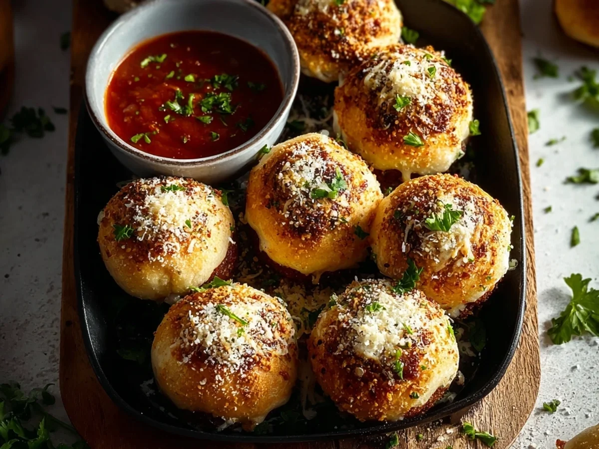 Hearty Garlic Parmesan Cheeseburger Bombs - Image 2