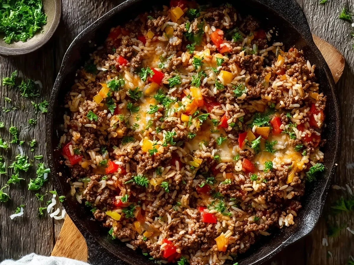 Hearty Ground Beef and Rice Skillet Meal - Image 1