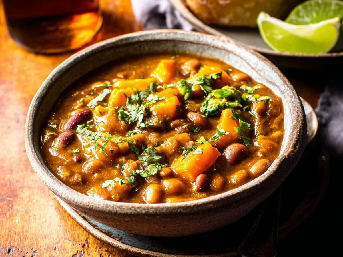 Hearty Kabocha Two-Bean Chili: A Flavorful Meal - Image 1