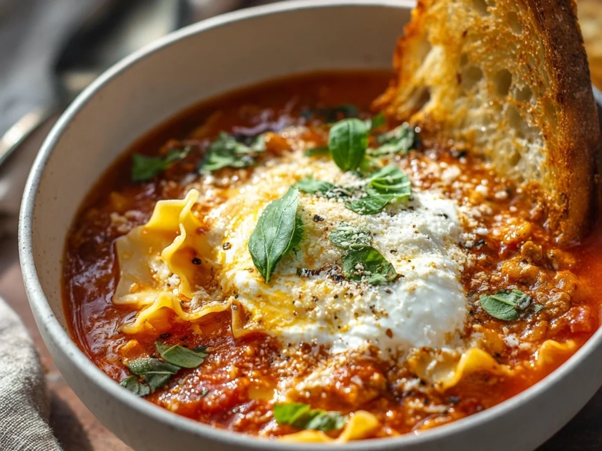 Hearty Lasagna Soup Recipe: A Rustic One-Pot Comfort - Image 2