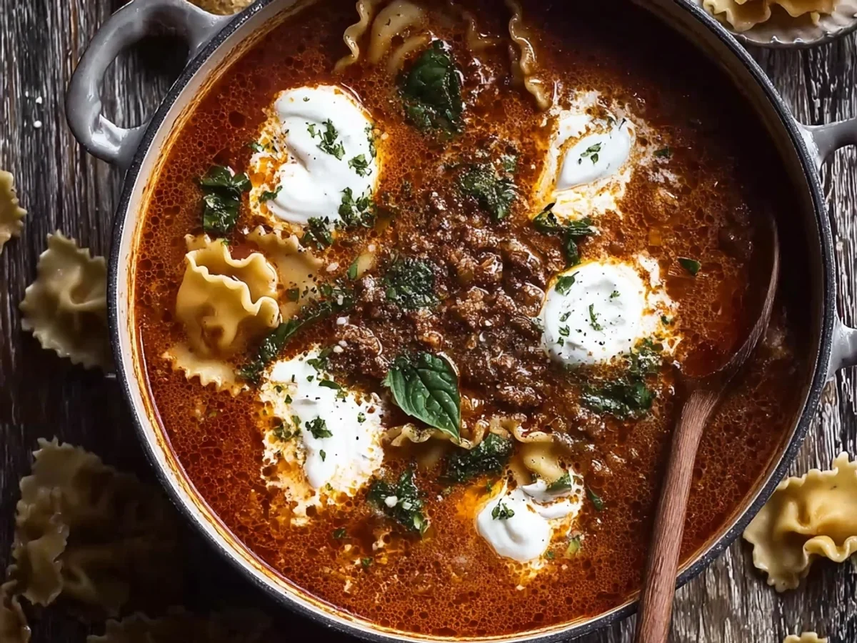 Hearty One-Pot Lasagna Soup: Weeknight Comfort - Image 1